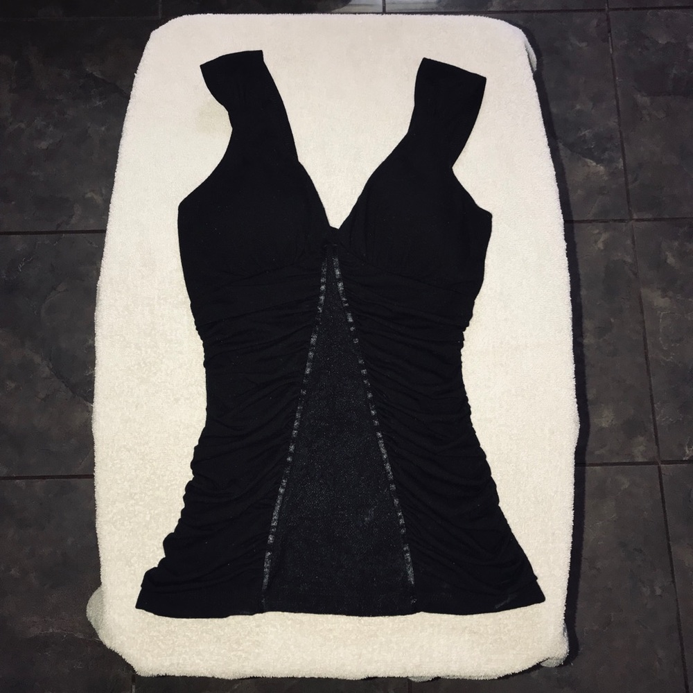 Black Elegant Tank Top